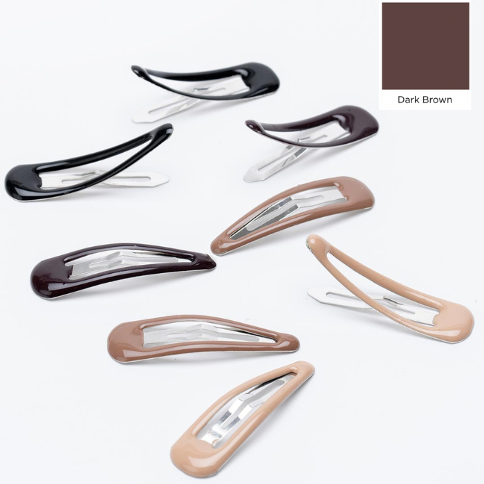 Snap Clips - Dark Brown