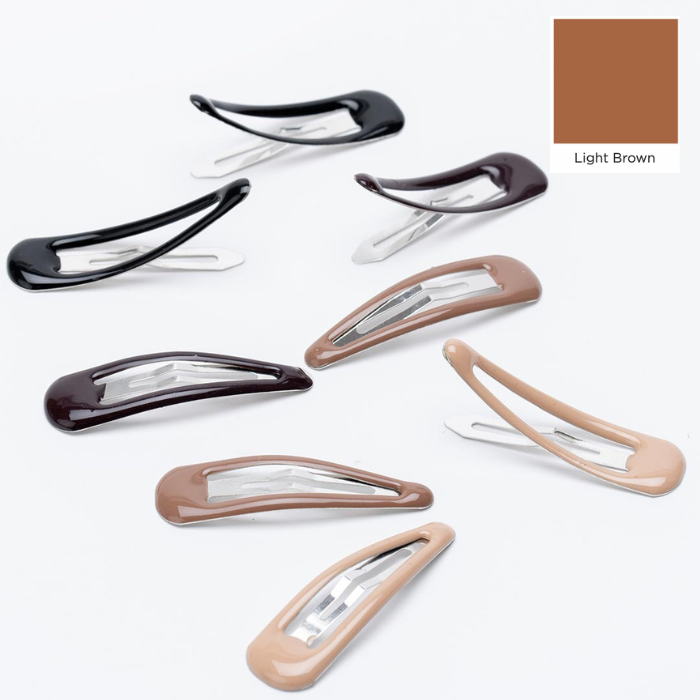 Snap Clips - Light Brown